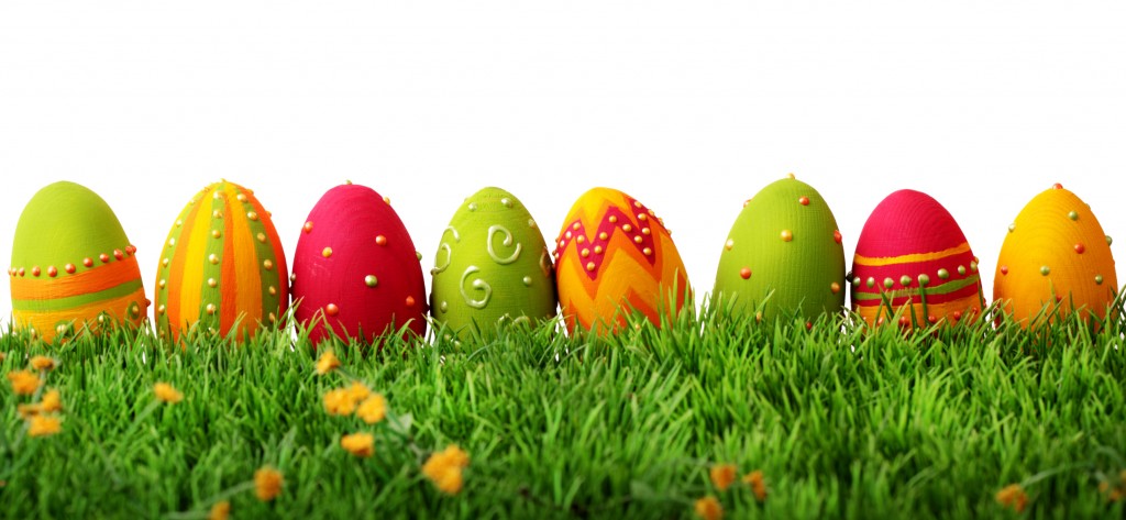 Colorful easter eggs